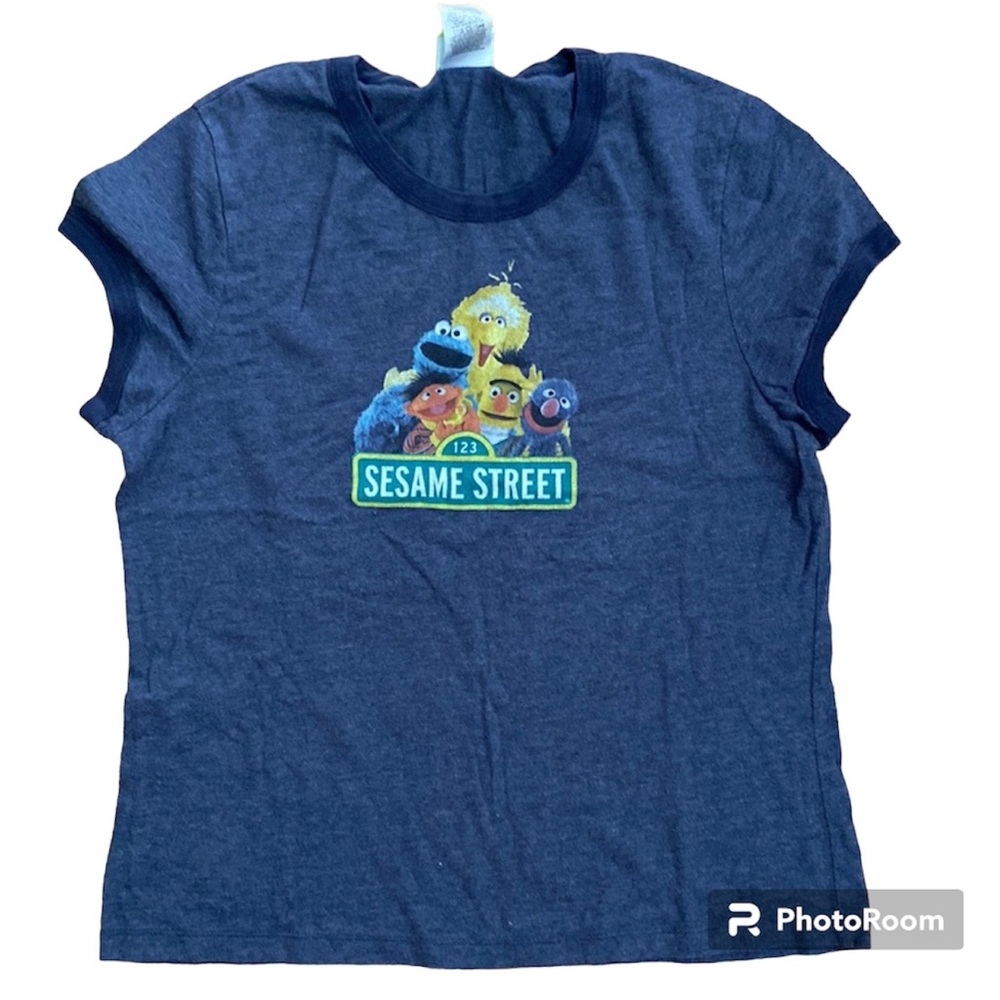 Sesame Street T-shirt. 50% cotton 50% polyester big bird Ernie retro style - Picture 1 of 3